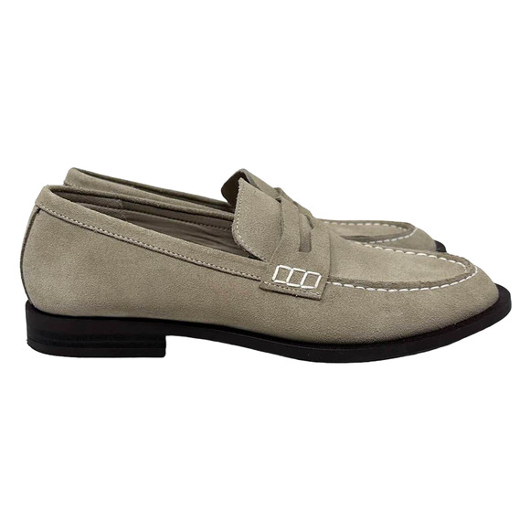 ZARA Shoes - Zara Leather Suede Taupe Tan Loafer size 38